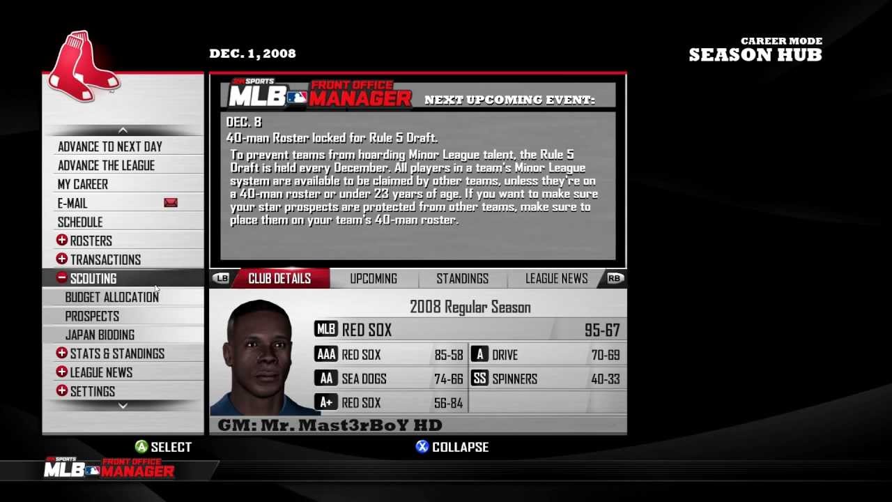 Mlb Front Office Manager Play Hd 1080p You