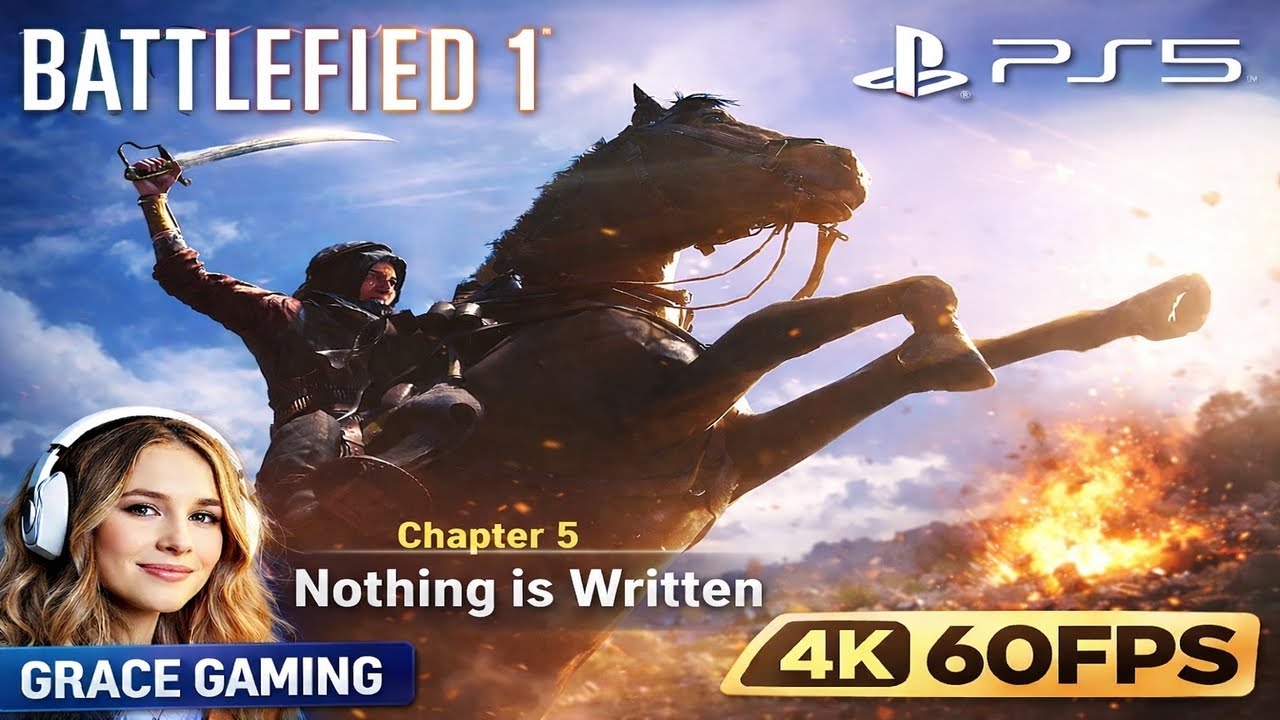 Battlefield 1 Nothing Is Written Walkthrough Part 5 | PS5 Gameplay 4K 60FPS