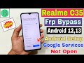 Realme C35 FRP Bypass Without Pc | New Trick | Android Setup Note Open | Apps Not Open | Frp Unlock