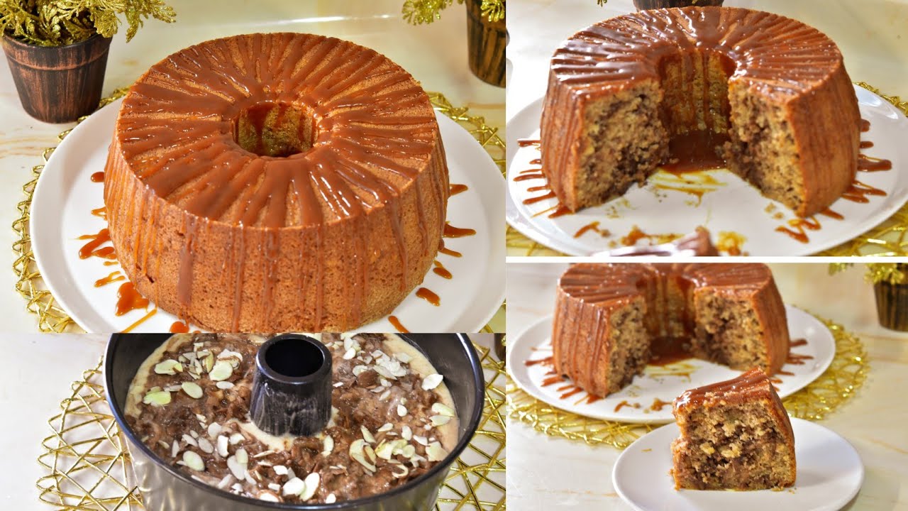 كيكة التفاح بنكهة القرفه والجوز الطعم ولا غلطه Apple cake