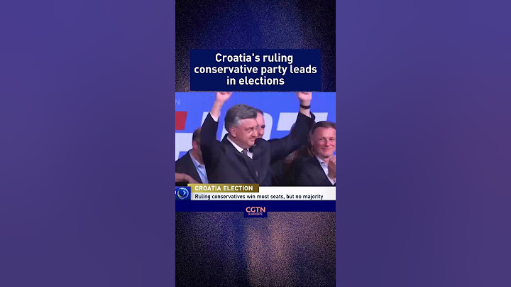 Croatia's ruling conservative party leads in elections