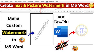 Add WATERMARK to Your MS Word Document in SECONDS!