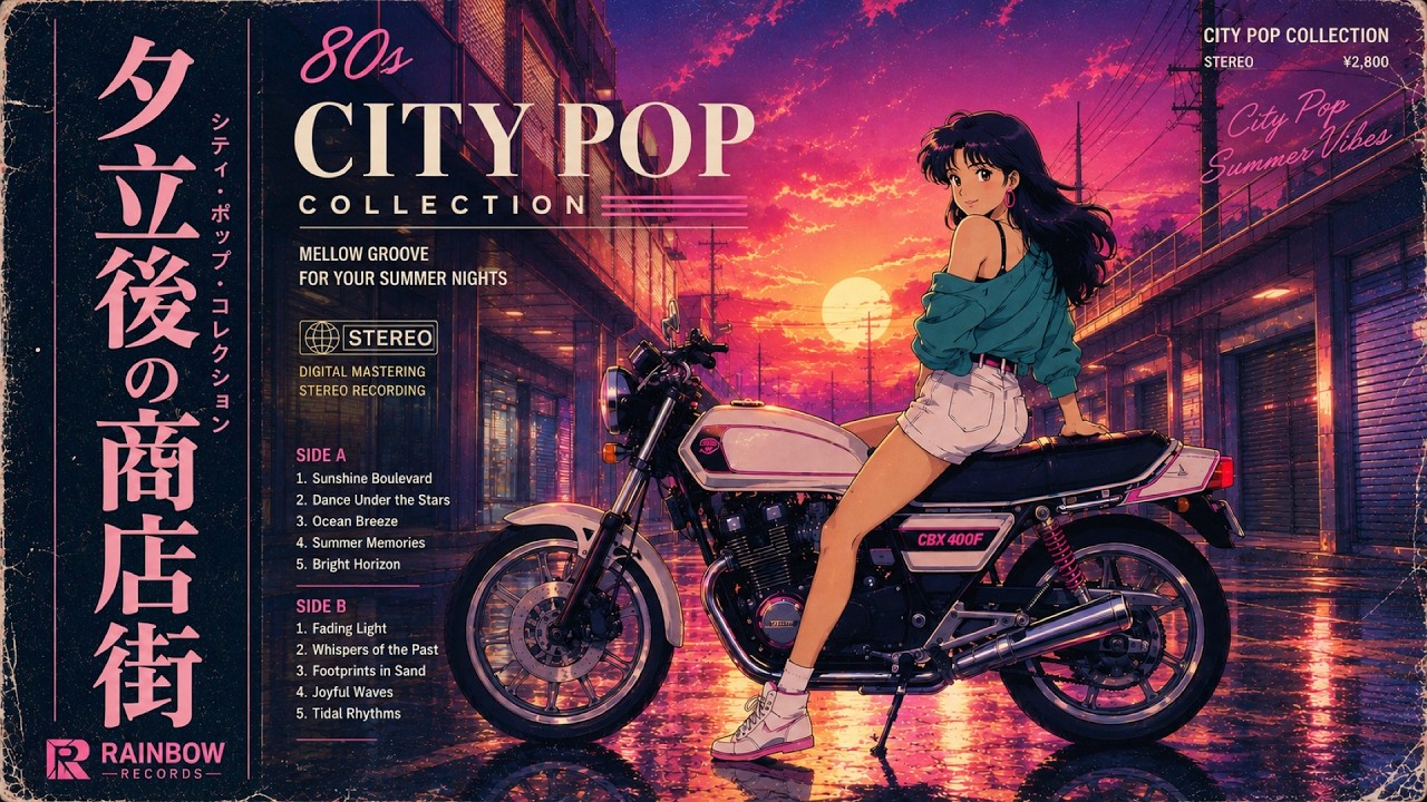 何処から来たの / スクール・バンド 喫茶ロック シティポップ CITY POP 80s Japanese City Pop｜夕立後の商店街【Playlist】 - YouTube