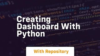creating dashboard with python