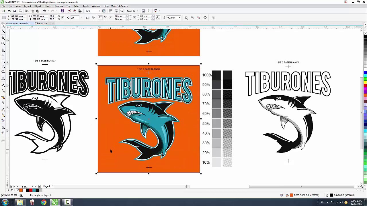 5 Separación con medios tonos - YouTube