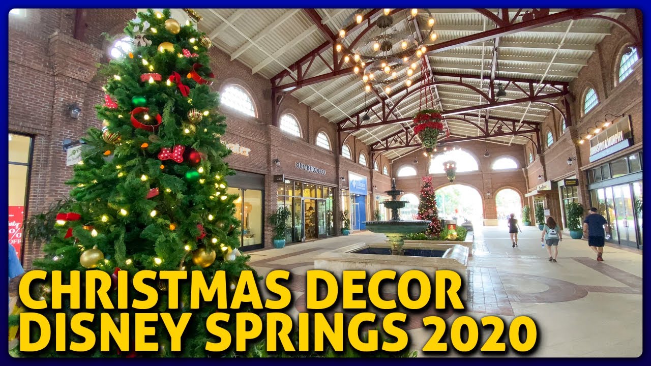 Disney Springs "Christmas Tree Stroll" & Holiday Decor YouTube