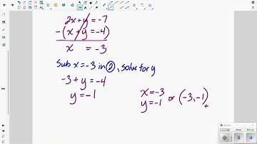 Lesson 4.4: Solving a System of Linear Equations by Elimination (Video Lesson)