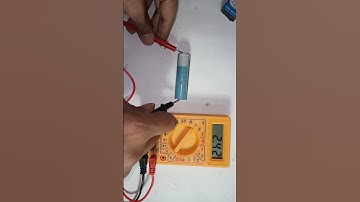How to check Battery voltage with multimeter.#shorts