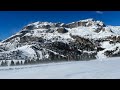 Skiing from pralongia to san cassiano  alta badia