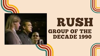 Rush - Group of the Decade Juno Award Ceremony 1990