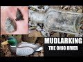 Mudlarking The Ohio River - Indian Artifacts - Bottle Digging - Trash Picking -  Arrowheads -