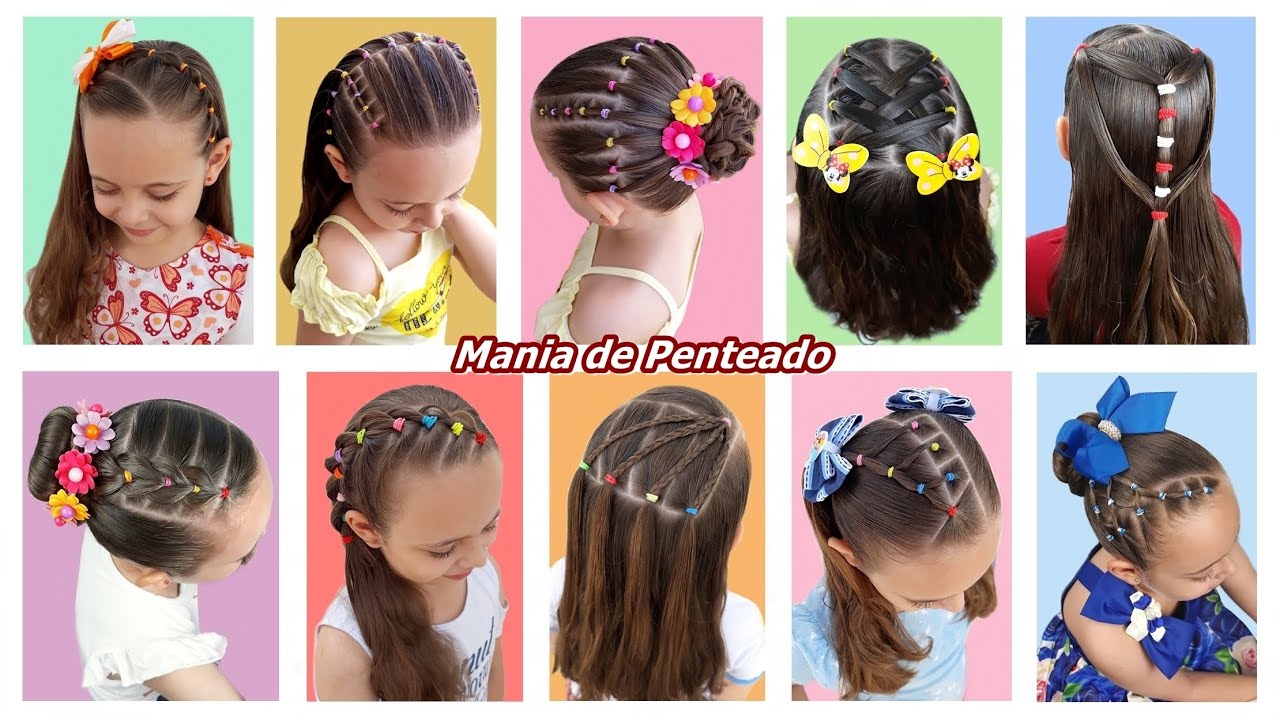 12 Penteados Infantis Fáceis para Escola, 12 Easy Hairstyles for School