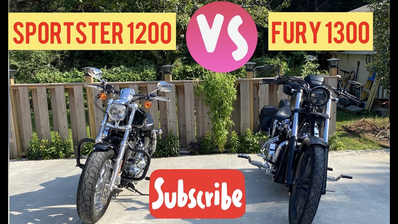 Honda Fury 1300 VS Harley Davidson Sportster 1200. Walk around , cold start and specs .