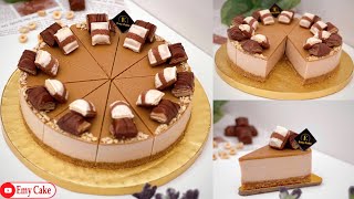 تشيز كيك الكيندر بوينو بزبدة البندق البيتي بطعم رائع جدا وبدون كريمه خفق 💪🏻 Kinder Bueno cheescake