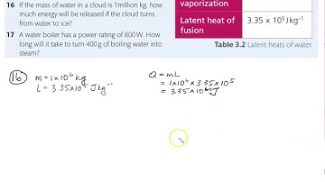 IB Physics - Topic 3.1 - Thermal Concepts - Phase Changes
