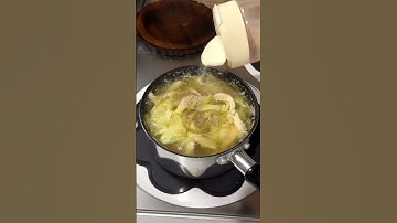 Consomme soup with remaining cabbage #food #shorts