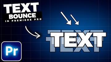 How To Add a TEXT BOUNCE In Premiere Pro