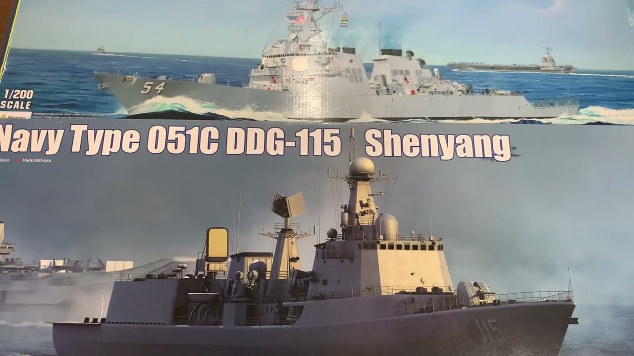 Обзор набора 1/200. USS Curtis Wilbur DDG-54 и НОАК типа 051C DDG-115 Shenyang.