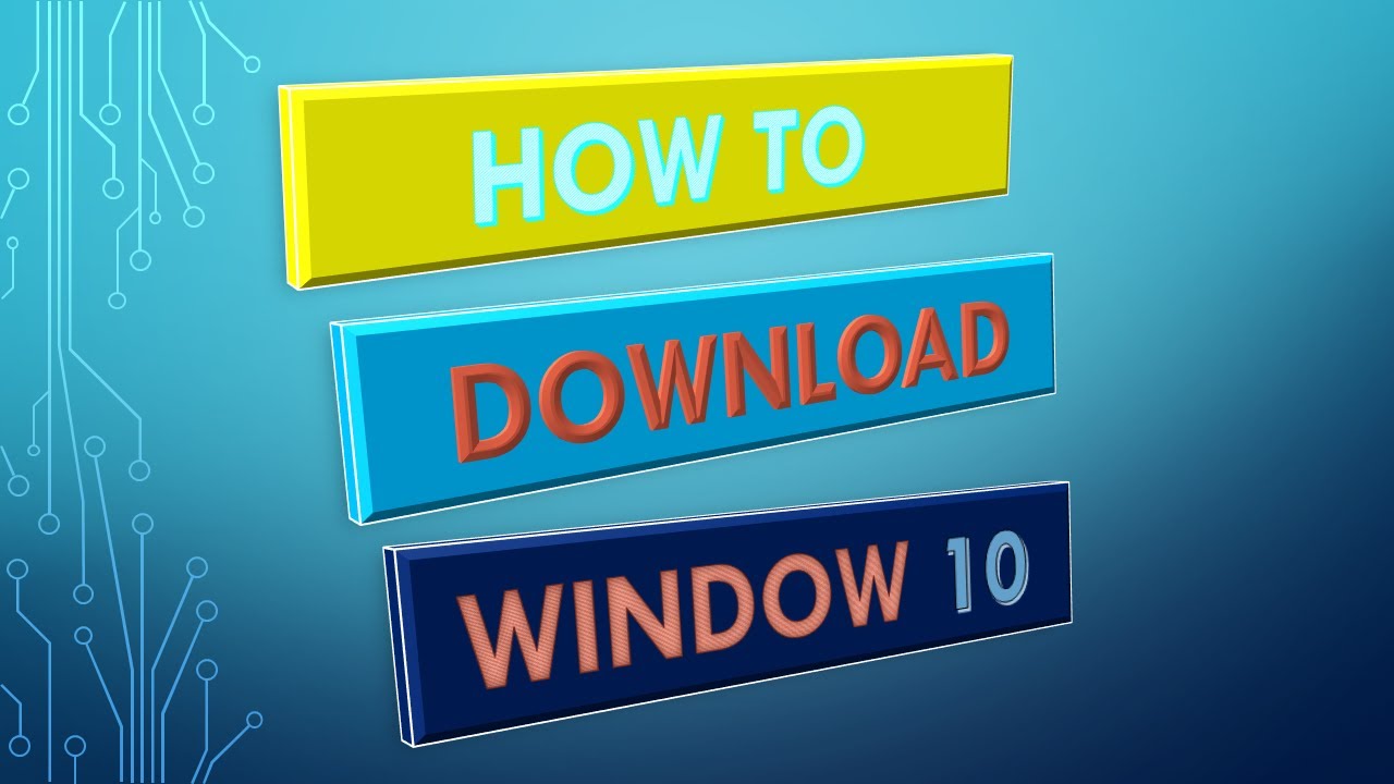 HOW TO DOWNLOAD WINDOW 10 ! WINDOW 10 DOWNLOAD KAISE KARE YouTube