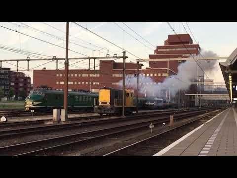 NS Lok 2454 rangeert (ROOKT!) in Amersfoort 2018 @PalmaVDO