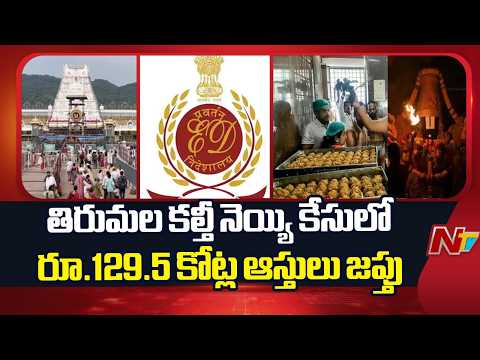 Tirumala Laddu Ghee Case : ED Attaches Bolebaba & Sri Vaishnavi Dairies Assets Worth 129.5Cr | NTV - NTVTELUGU