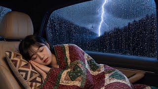 Rainy Night in a Cozy Car | 3 Hours of Relaxing White Noise for Deep Sleep