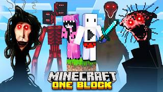 100 DAYS on the SCARIEST ONE BLOCK in Minecraft Hardcore 😱