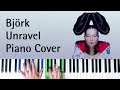 Bjrk  unravel piano cover