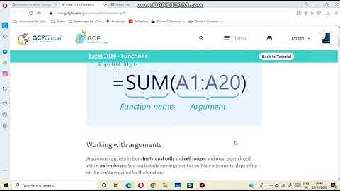 Class6- Formulas  and function in excel 2016 -Chapter5