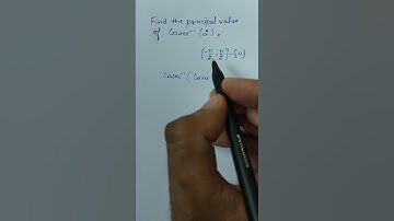 Principal Value of cosec⁻¹(2)