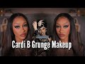 Cardi b  enough miami grunge makeup tutorial