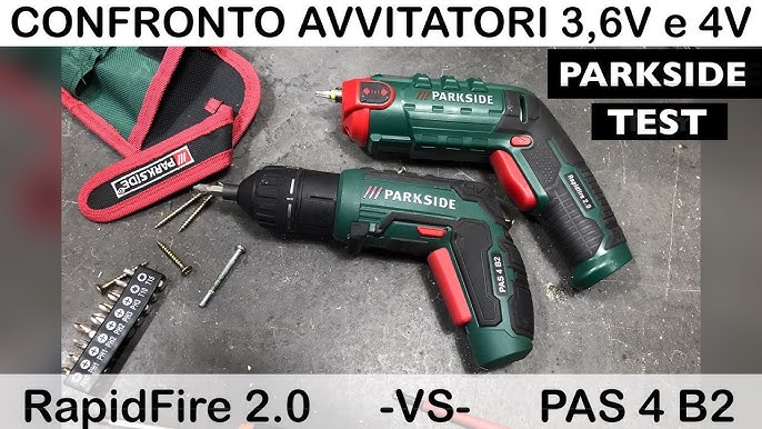 Parkside screwdriver PAS 4 D6 - 4v LI-ON - YouTube