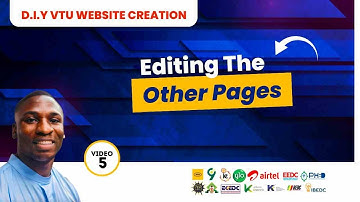 5) COMPLETE GUIDE ON HOW TO CREATE A VTU WEBSITE IN 2023 | Video 5 - Editing The Other Pages