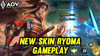 AOV : NEW SKIN RYOMA GAMEPLAY | AOV X SNK - ARENA OF VALOR LIÊNQUÂNMOBILE ROV