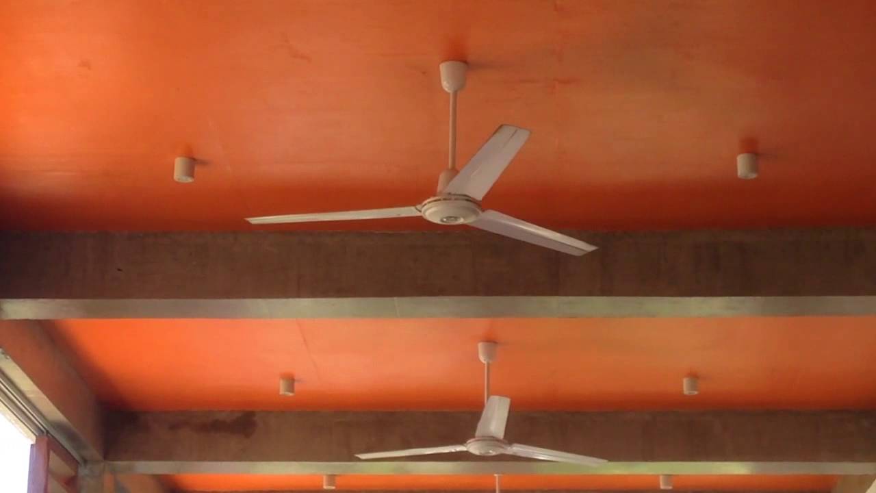Asahi Brand Industrial Commercial Ceiling Fans In A Restaurant