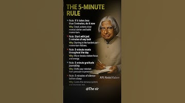 Stuck? Use the 5-Minute Rule: Do it for just 5 minutes. Action beats delay. ⏱️🔥 #5MinuteRule #Beat