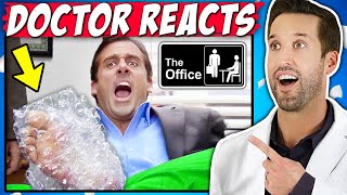 ER Doctor REACTS to The Office Medical Scenes