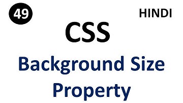 CSS background-size property with example | Part - 49 | CSS In Hindi