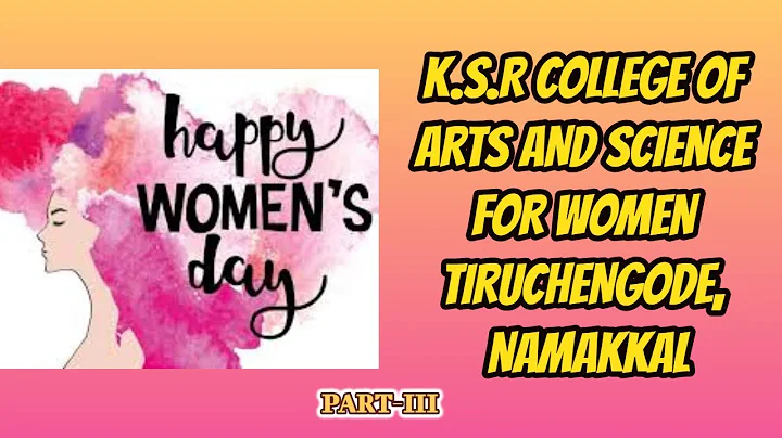 International Women's Day celebration PART-II -Faculty-K.S.R. COLLEGE OF ARTS AND SCIENCE FOR WOMEN,