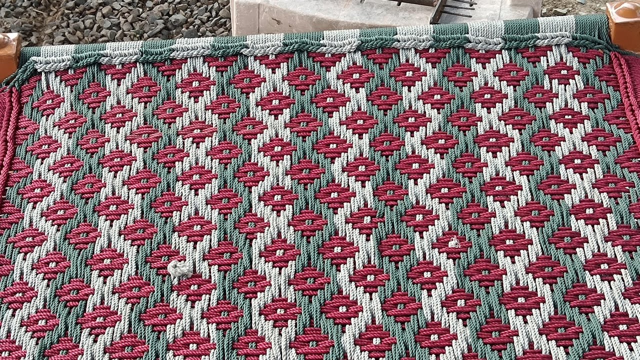 Allover flower charpai design//चारपाई में फूल ही फूल //cot making