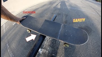 SKATEBOARDING RAILS FOR BEGINNERS (NO FALLING REQUIRED!!) BS BOARDSLIDE