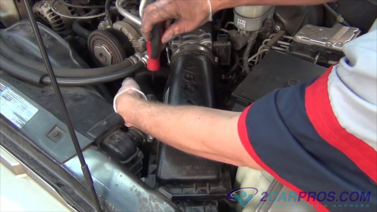 Air Filter Replacement Chevrolet Blazer 1995-2005 - YouTube 2003 trailblazer fuel filter location 