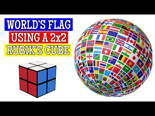 Flags of the WORLD on RUBIK'S CUBE 2X2 