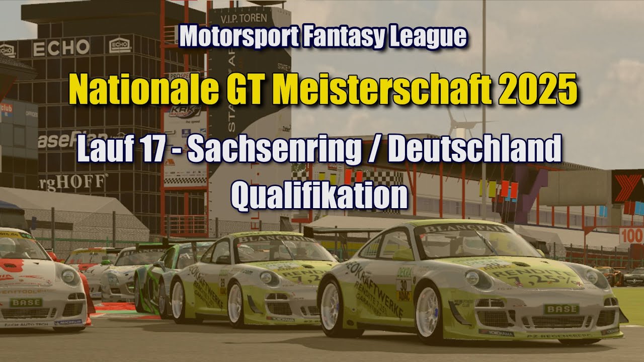 Motorsport FL | MfL NGTM 2025 | #09 - Sachsenring - Qualifikation 1