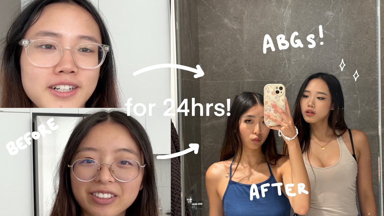 transforming to an ABG (asian baby girl) for 24 HOURS - YouTube
