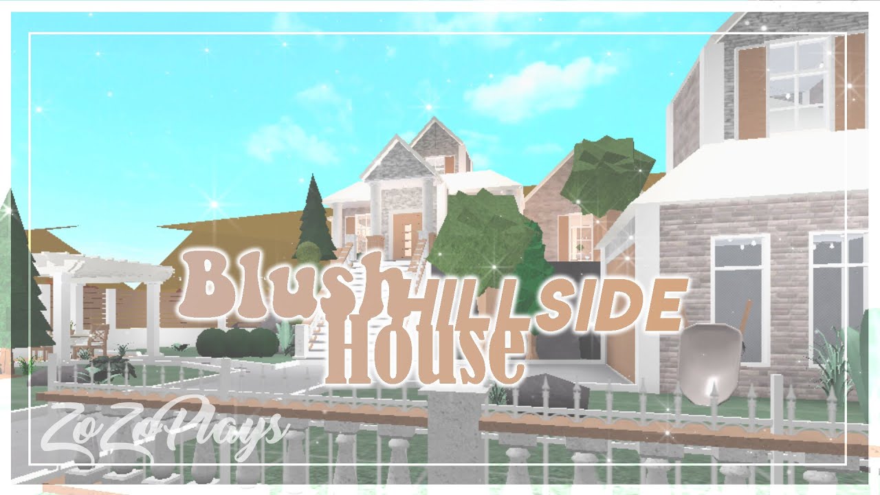 Roblox Bloxburg Blush Hillside House 107k Speedbuild Youtube