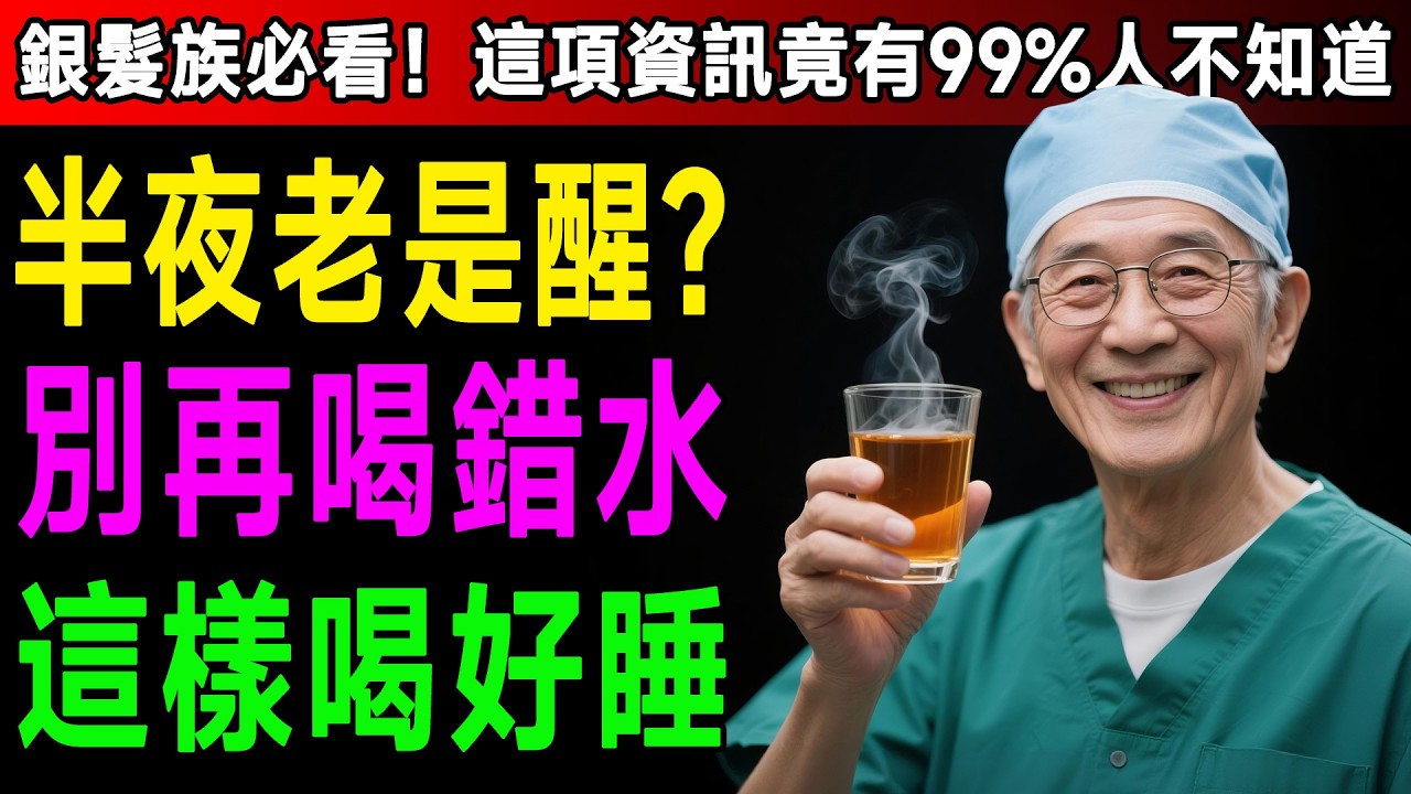 60歲後不想半夜頻頻上廁所？資深醫師：睡前改喝「這1杯」，腎臟不虛，一覺睡滿8小時！