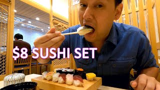Tokyo Cheap Sushi Lunch Set - Japan Travel