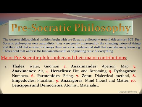 Video: Čím se zabývali především předsokratovští filozofové?