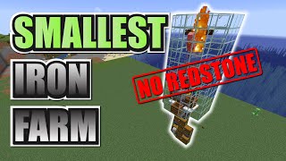Smallest EASY Iron Farm | Early Game